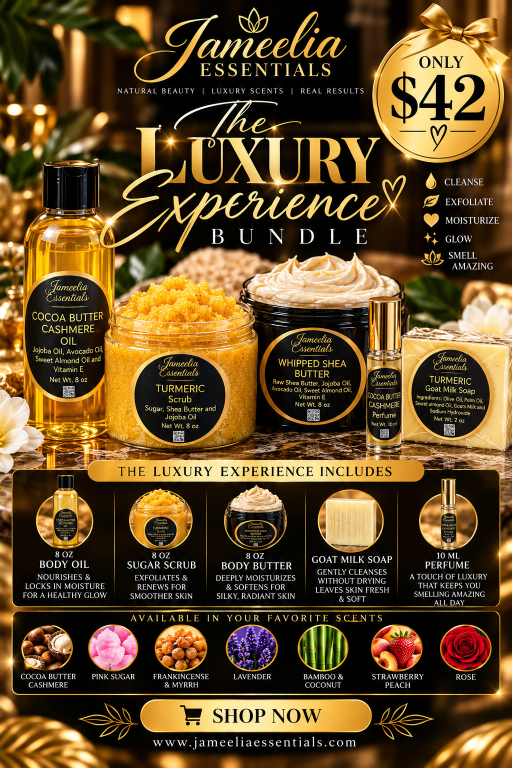 The Luxury Experience Bundle – $42